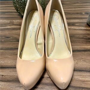Jessica Simpson Classic Beige Heels
